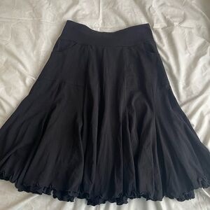 Effie's Heart Black A-Line Skirt